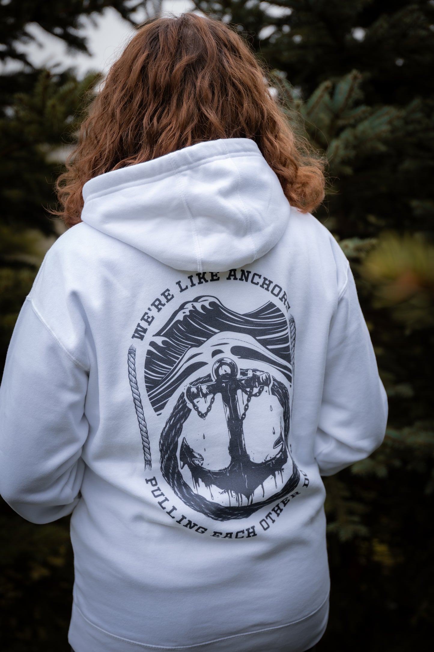 Hoodie "We Are Like Anchors"